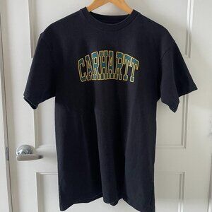 Carhartt WIP S/S Theory T-Shirt Black 100% Cotton - Excellent Condition